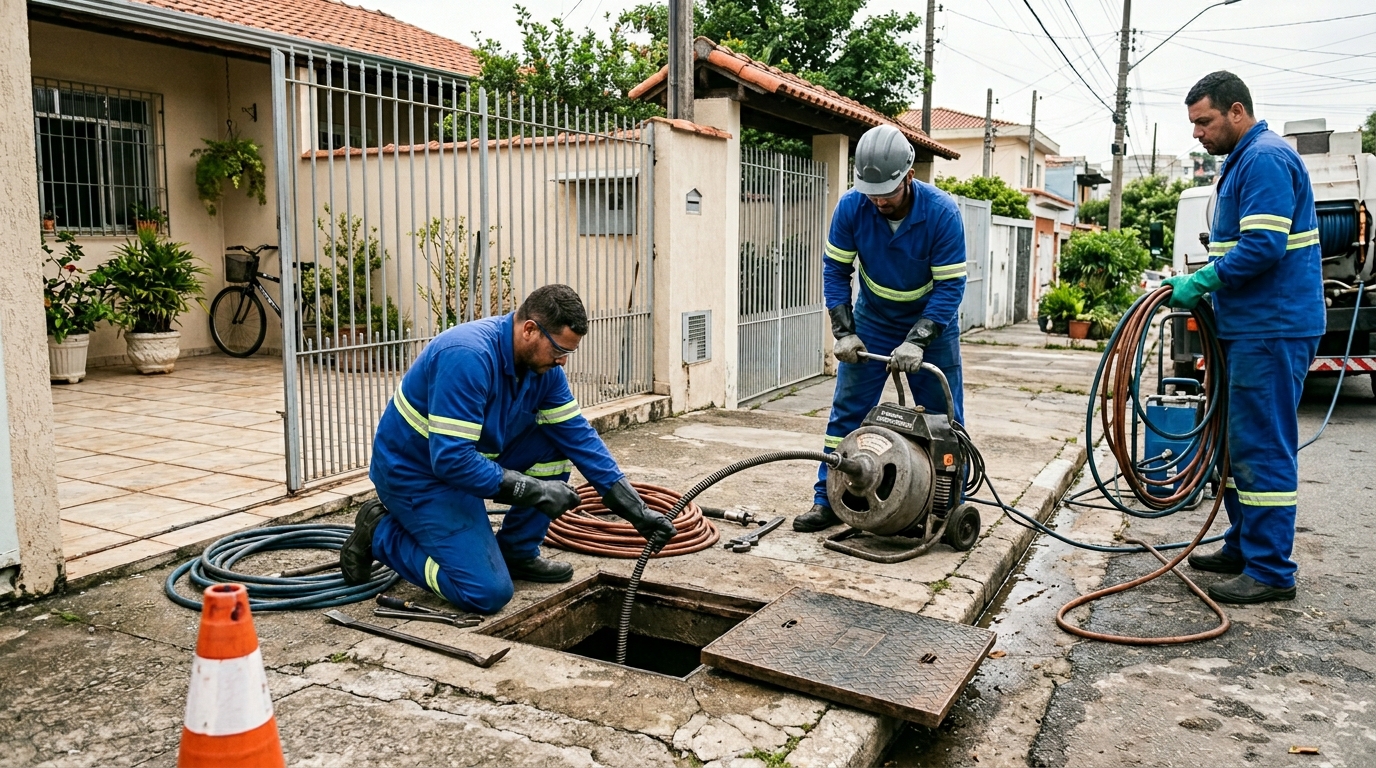Desentupimento de esgoto em Aracaju-SE