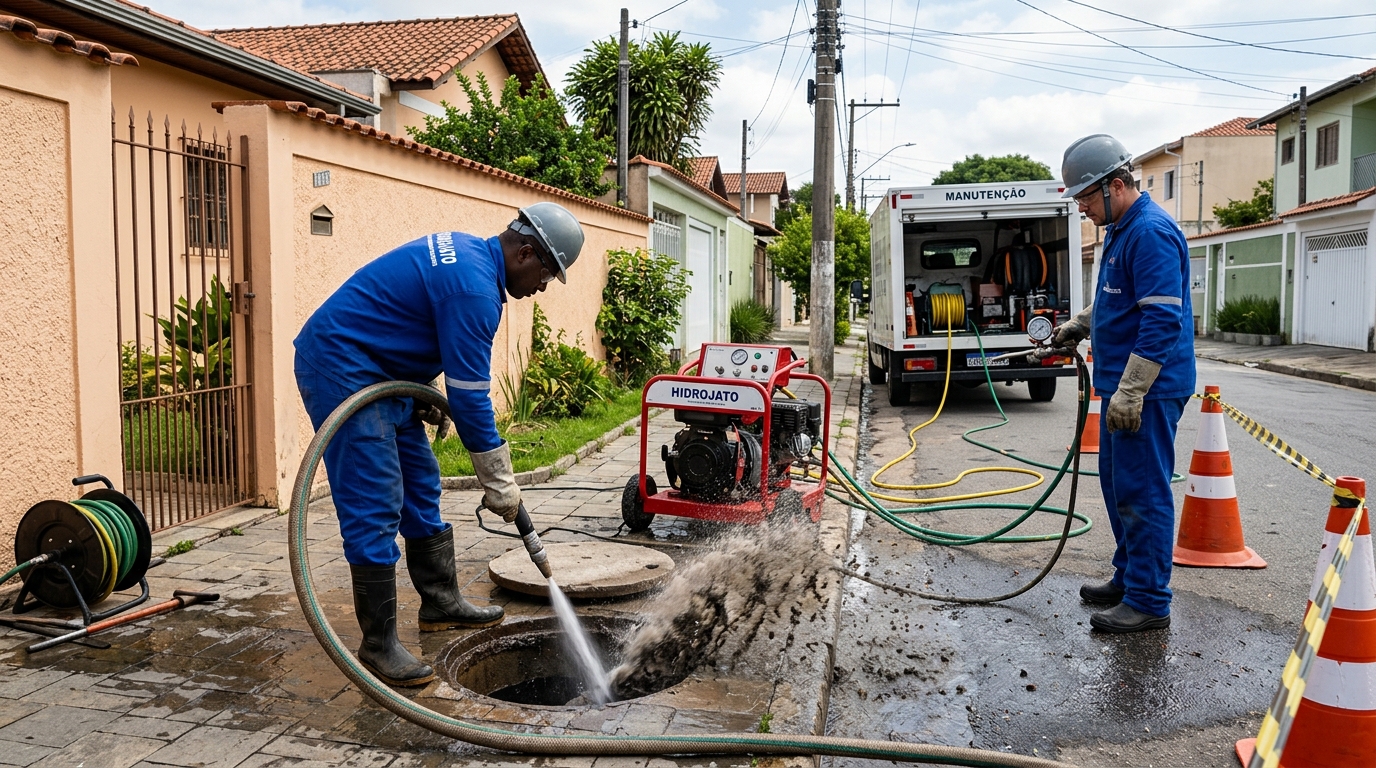 Hidrojateamento residencial em Aracaju-SE