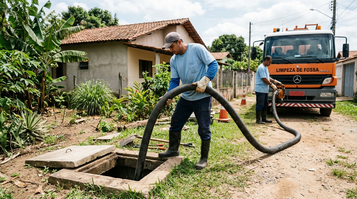 Higienização de fossa residencial em Aracaju-SE